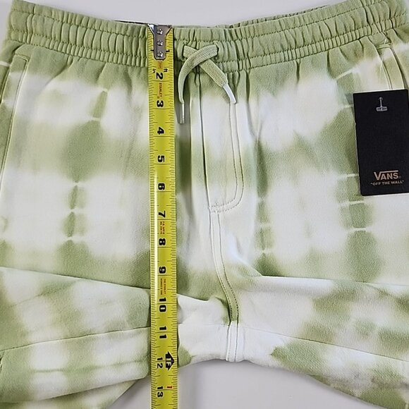 Vans 1966 Big Kids Youth Mind Fleece Short Celadon Green White Tie Dye Size XL - Picture 13 of 14